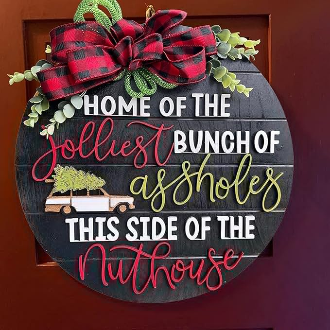 🎄🎅Christmas Presale - 49% OFF-✨Handmade Christmas Welcome Door Sign