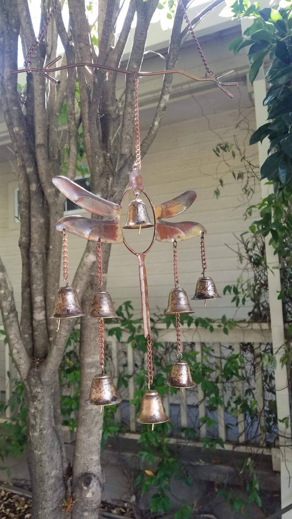 🔥Handmade Dragonfly with Bells Wind Chime