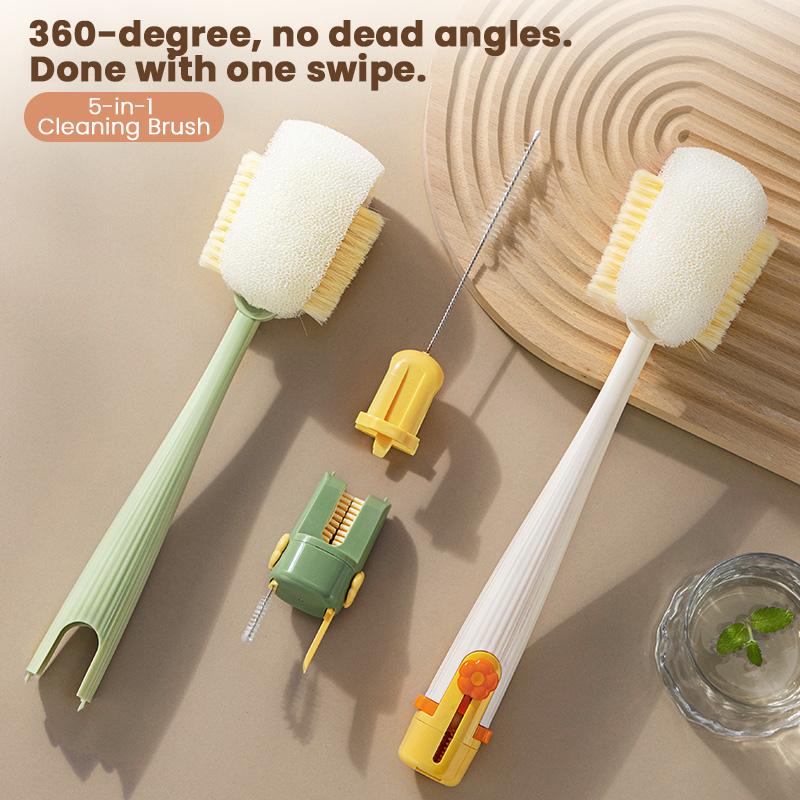🔥Last Day Promotion 50% OFF🔥5-in-1 Bottle Cleaning Brush (Multifunctional)