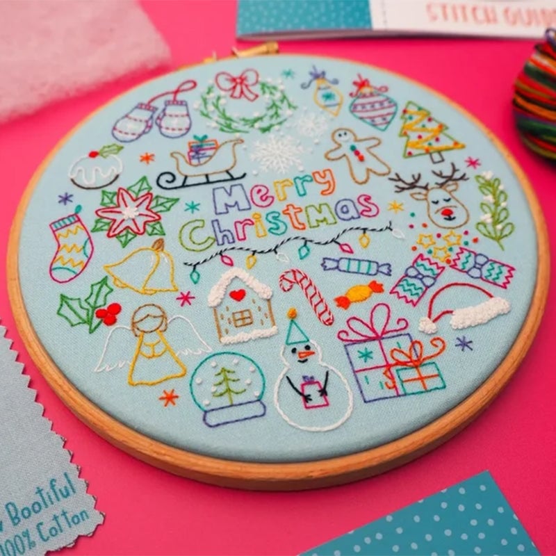 (Early Christmas Sale- 50% OFF) 24 Days of Advent, Christmas Embroider