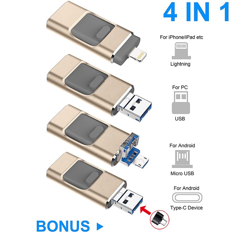 🔥Last Day - Low Price Sale🔥4 In 1 High Speed USB Multi Drive Flash Drive