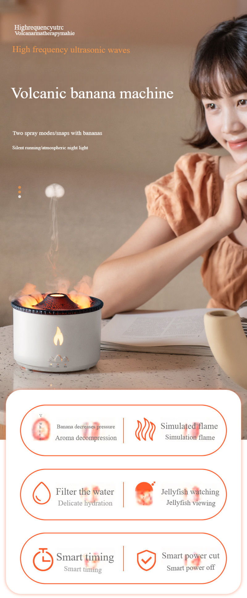 Last Day Sale - 🔥Flame humidifier, burst fire