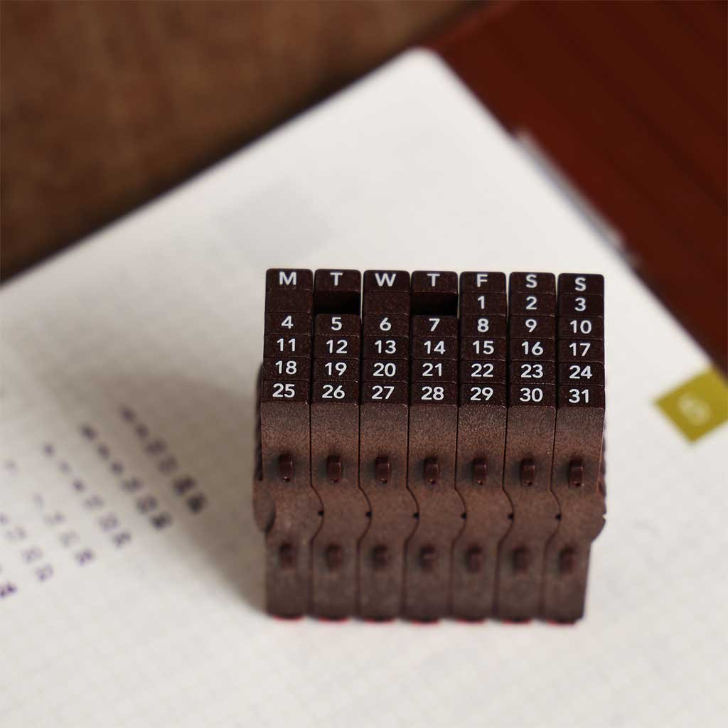 🔥Last Day Promotion 50% OFF🔥TimeBlocks Connected Calendar Stamp – A Timeless Desk Essential