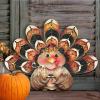 🔥Hot Sale 49% OFF-🦃Turkey Wreath Door Hanger 🍂Thanksgiving  Decor