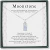 HOPE LOVE SHINE New Beginnings Rainbow Moonstone Sterling Silver Necklace for Women