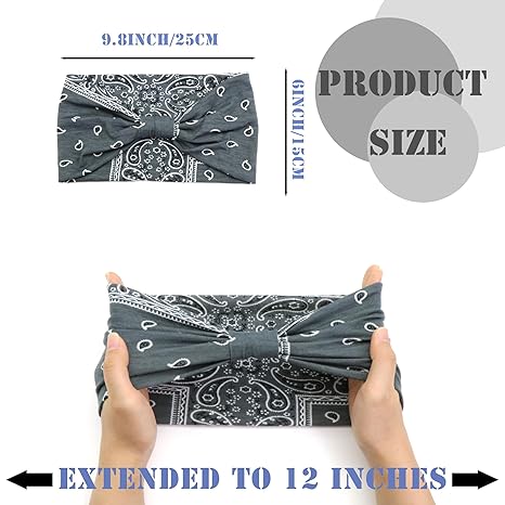🔥Heißer Verkauf 49% Rabatt🥰Boho Paisley Printed Wide HeadBand