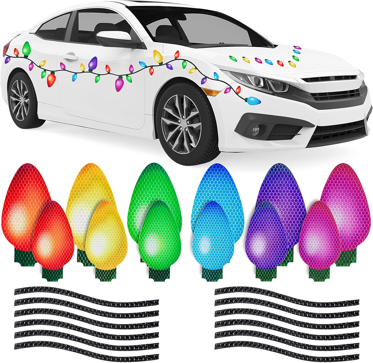 (🎄Christmas Sales 49% OFF) ✨️Reflective Light Bulb Magnet Decoration Set