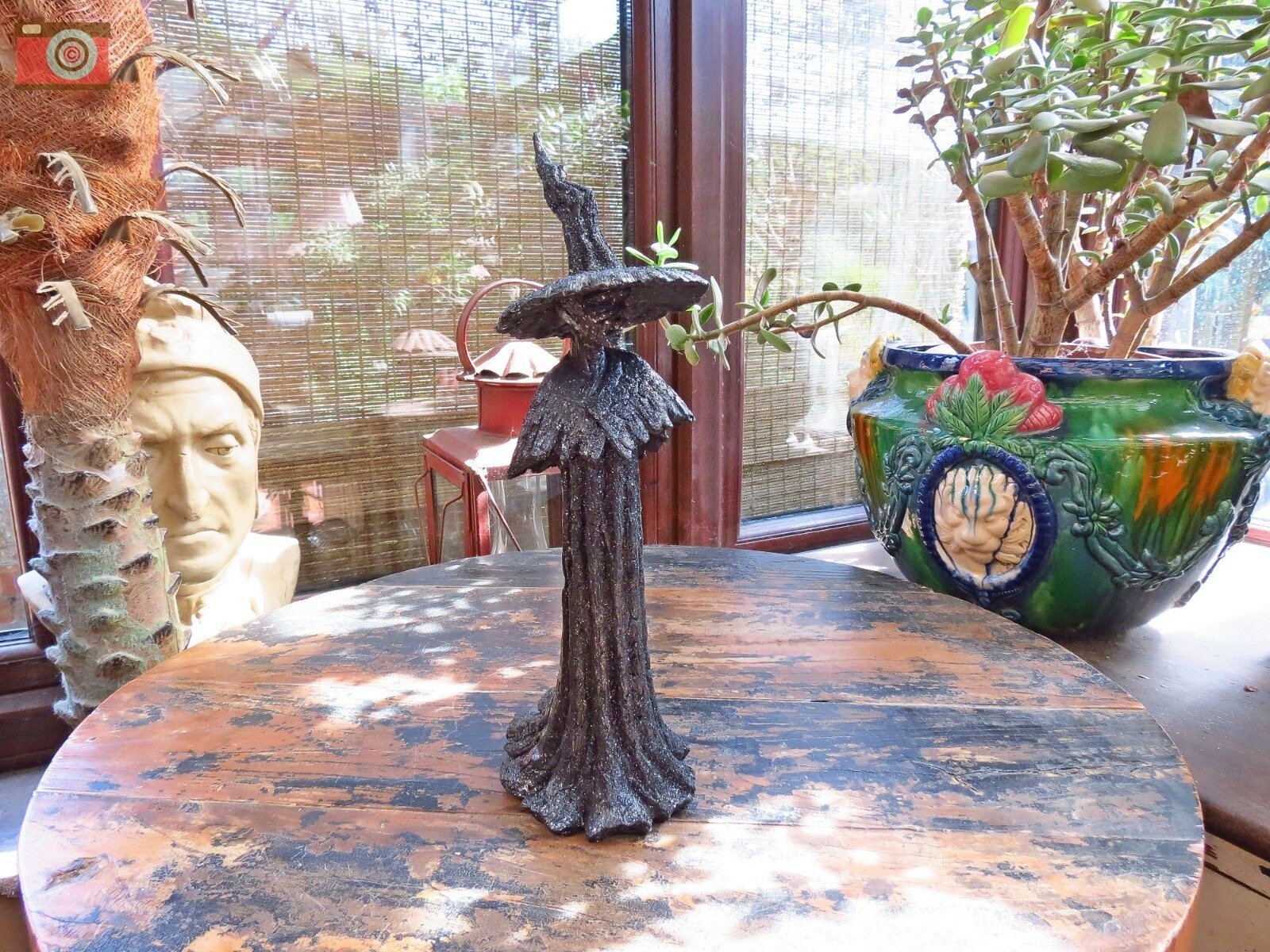 🎁TikTok Last Day Sale - 70% OFF🧙‍♀️💫Handmade Black Witch Statue: The Guardian of Your Home