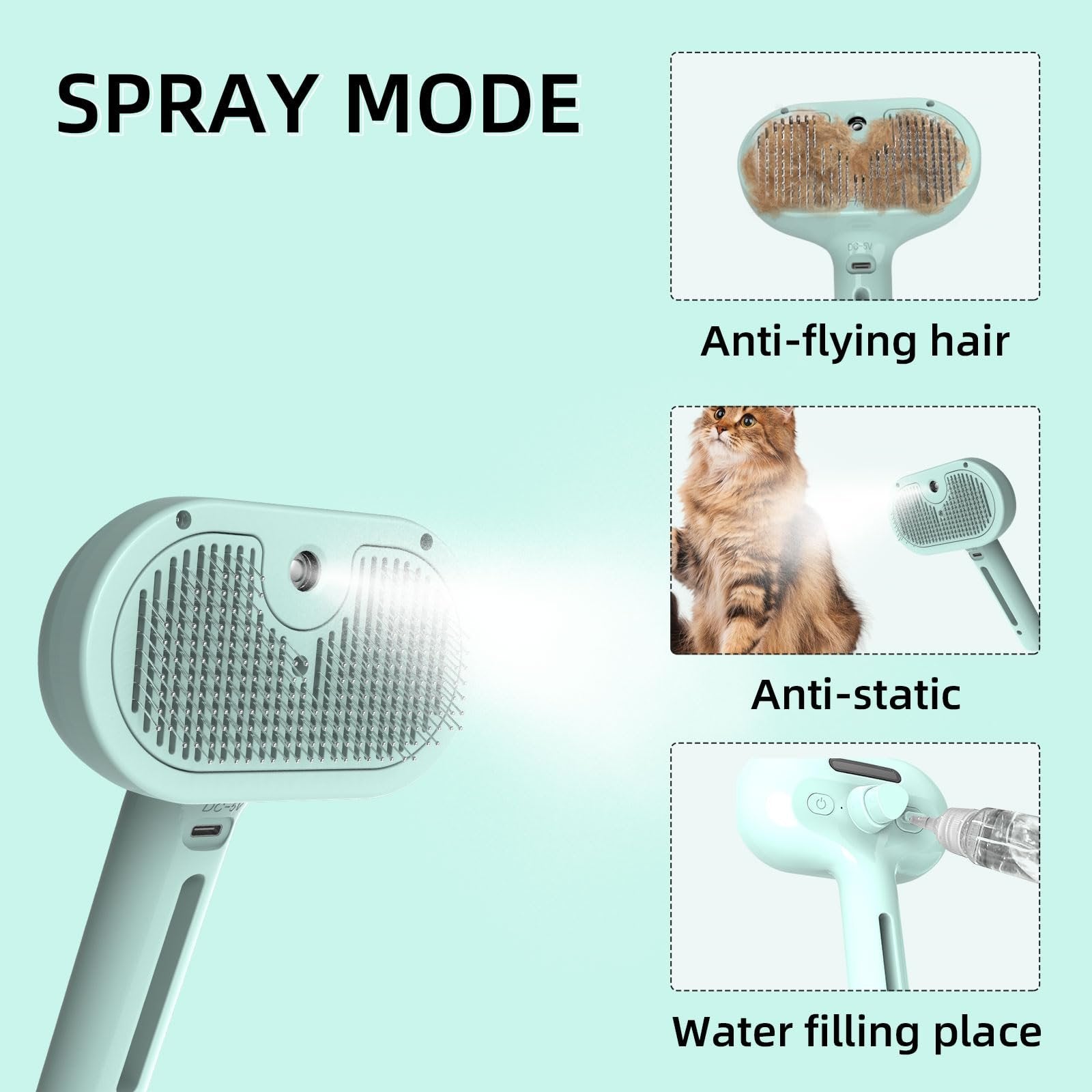 🔥Last Day Promotion 49% OFF-Pet Spray Hair Removal Comb🐶Buy 2 Free Shipping