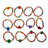 (🎅Hot Sale - SAVE 48% OFF)12Pcs/Set Colourful Wooden Bracelets🎉Buy 3 Get Free Shipping