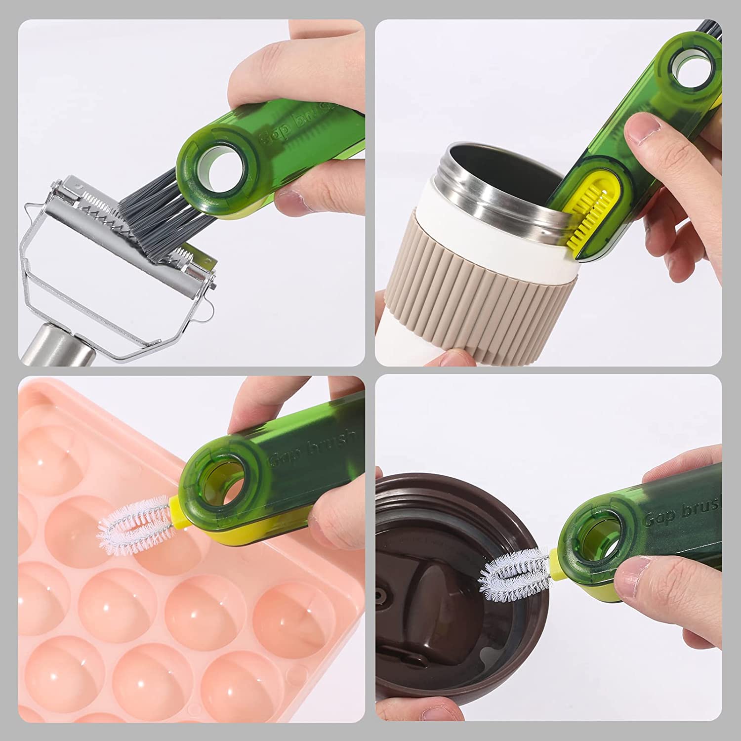 (🌲EARLY CHRISTMAS SALE - 50% OFF) 🎁3 in 1 Cup Gap Cleaning Brush, Buy 3 Get 2 Free ONLY TODAY!