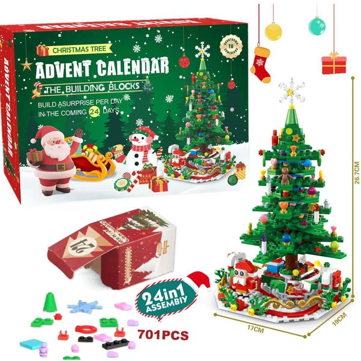 🔥Last Day Promotion - 70% OFF🎁Advent Calendar 2024 Christmas Tree Building Set