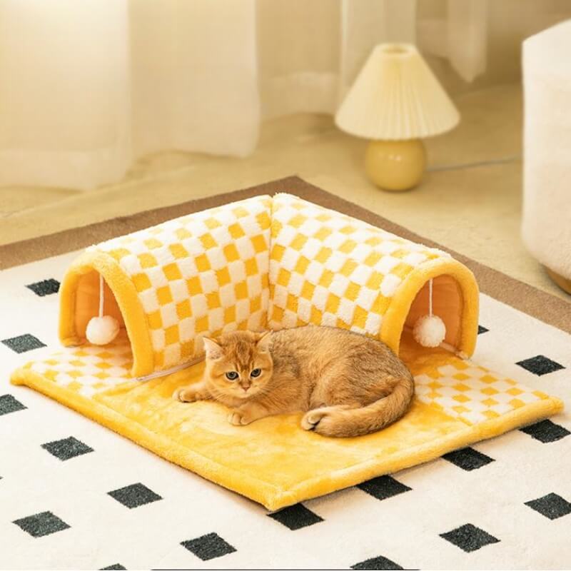 🔥This Week's Special Offer 49% OFF - 2-in-1 Funny Pet Tunnel  Bed😻