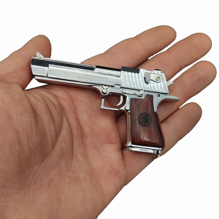 Desert Eagle Metal Gun Model Toy Keychain Pendant