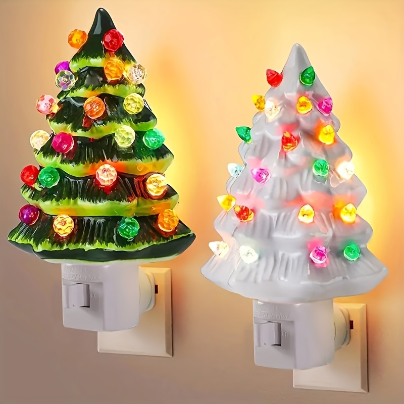 🎁TikTok Last Day Sale - 70% OFF🎄 Rustic 3D Resin Christmas Tree Night Light