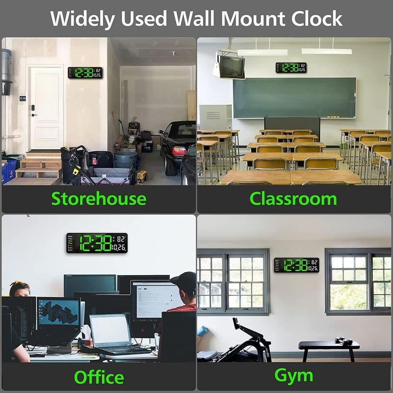 🔥HOT SALE 70% OFF🔥2024 Upgraded Digital Wall Clock Large Display