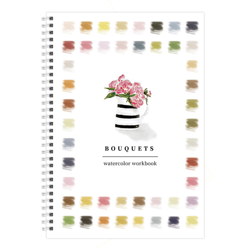 🌸Bouquets Watercolor Workbook