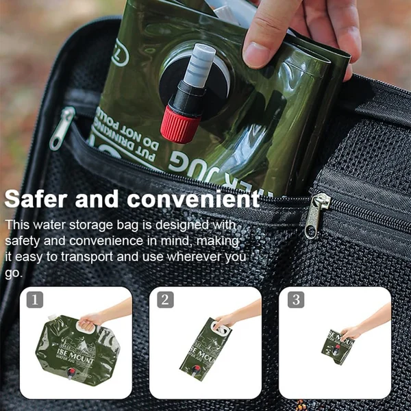 🔥Exclusive Summer Sale 50% OFF - 🏞️Outdoor Portable Folding Water Storage Bag with Spigot🌊