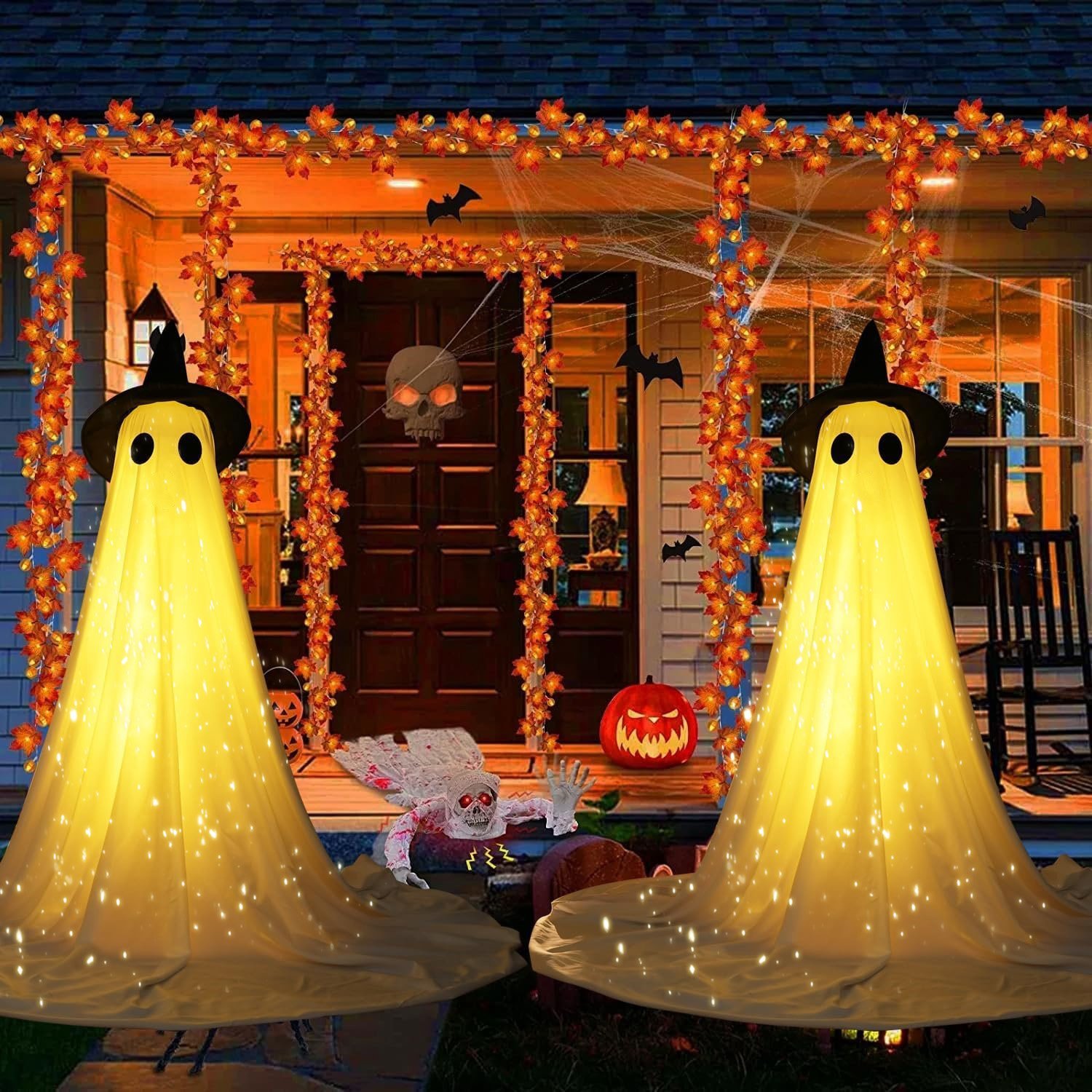 🔥Halloween Decoration Top 1 - 👻✨Giant Glittering Ghost - outdoor/indoor