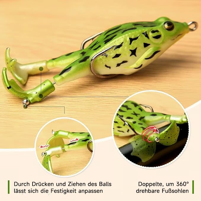 🔥Heißer Verkauf - 50% Rabatt🔥Imitation Frosch Angeln Werkzeug Doppelpropeller Beine