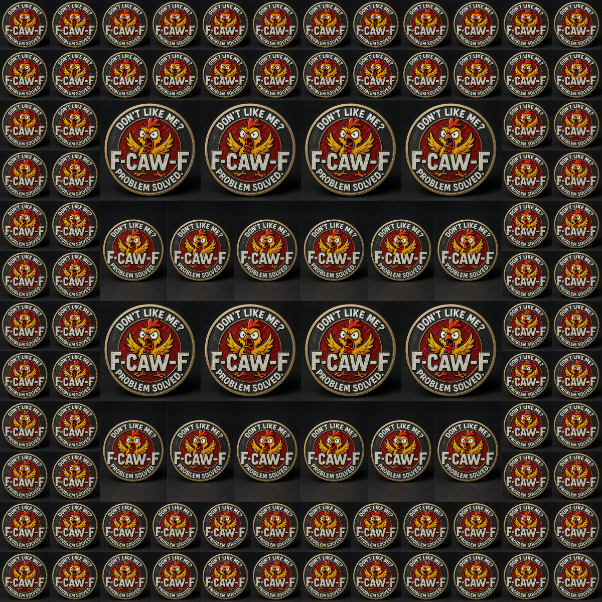 🐔 “No Clucks Given” Commemorative Coin – Fearless, Funny & Free! 😎