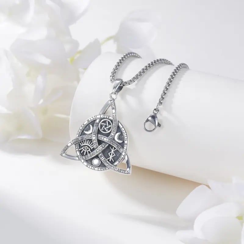 🔥Last Day 54% OFF✨Handmade Sterling Silver Vintage Celtic Knot Pendant Necklace🎁Buy 2 Free Shipping
