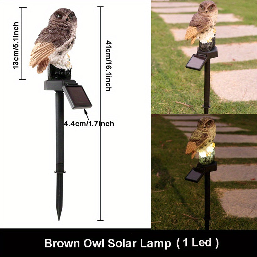 Solar Owl Garden Decorative Landscape Light