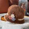 Women's Flowers Knitted Woolen Hat