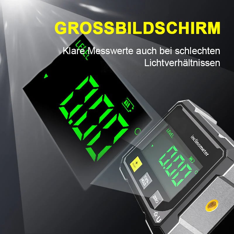 🔥Heißer Verkauf - 49% Rabatt📐 4-seitiger magnetischer digitaler Winkelmesser mit Laser