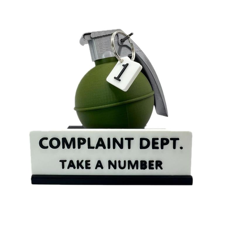💣Complaint Department Desk Sign – 3D Printed Gag Gift🔥Buy 2 Free Shipping