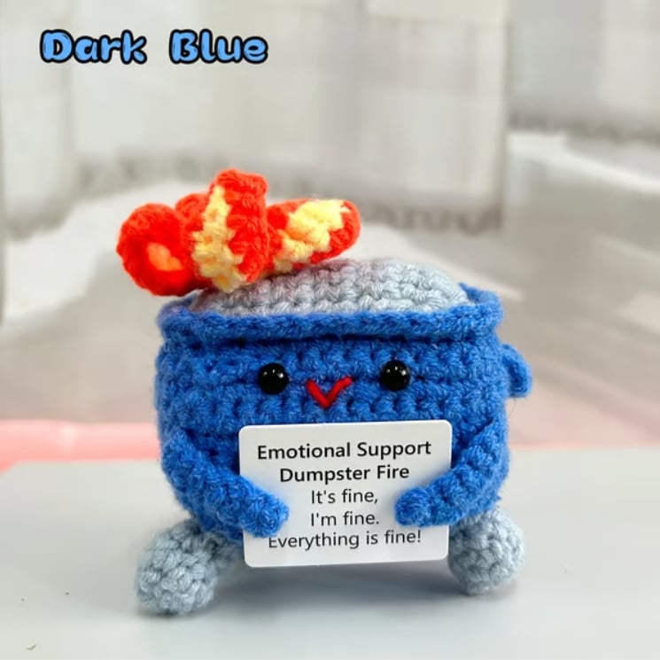 🔥Last Day 49% OFF - 💖Handmade Crochet Dumpster Fire Toy