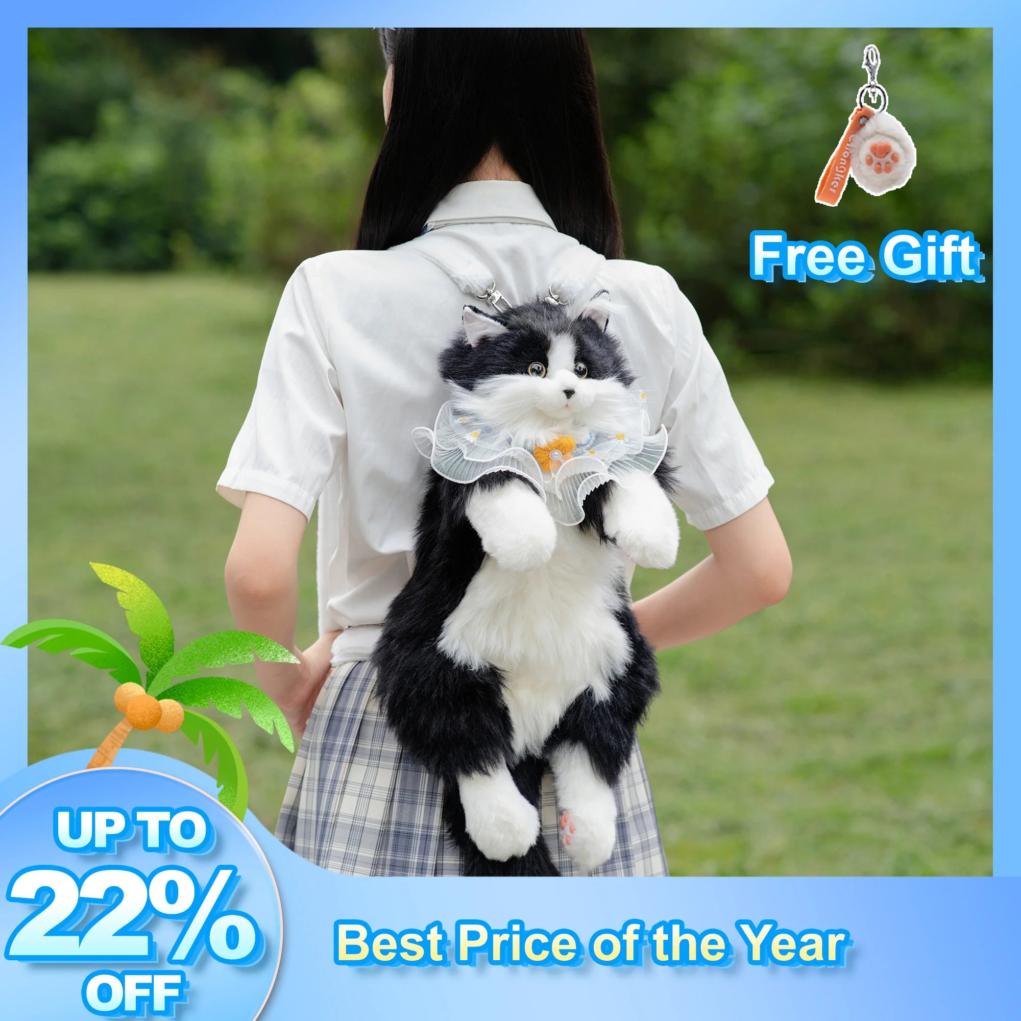 🎁TikTok Last Day Sale - 70% OFF❤️Cute Cat Backpack🐱💕