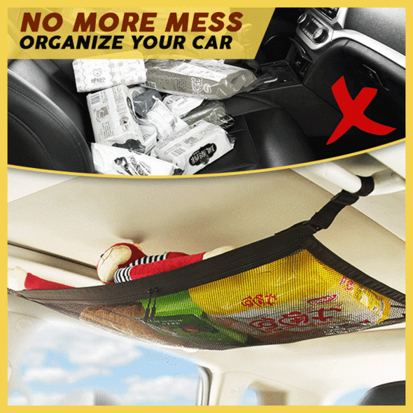 (Summer Flash Sale- 50% OFF) Car Ceiling Storage Net-General Models