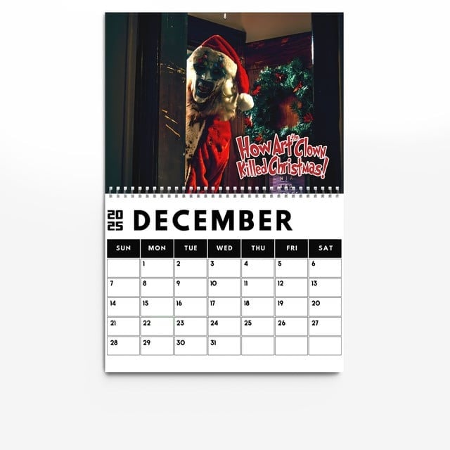 2025 Terrifier Themed Calendar