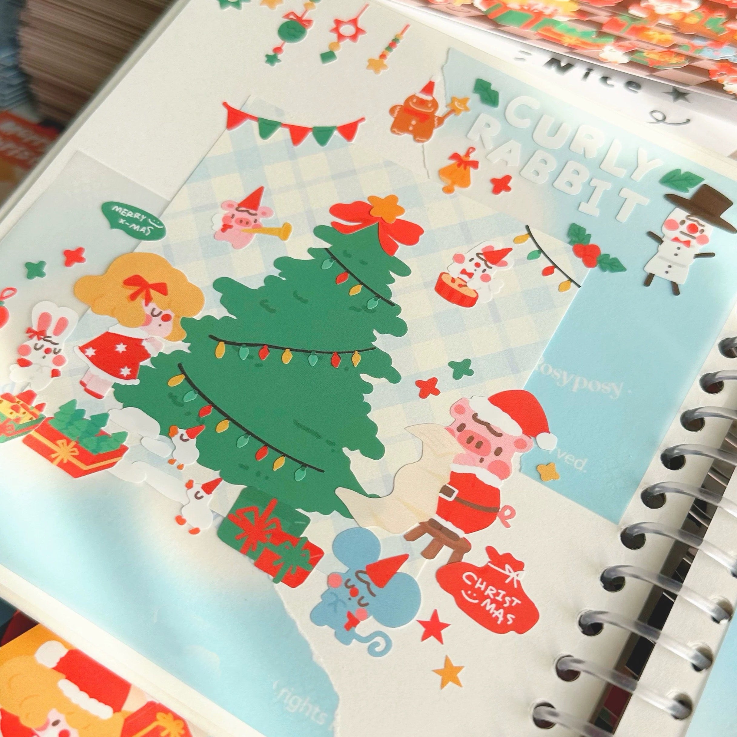 Christmas Stickers|Scrapbook Stickers|Sticker Sheet|Journal Stickers