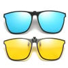 (Mother's Day Sale- 50% OFF) New Polarized Clip-on Flip Up Metal Clip Sunglasses for Prescription Glasses