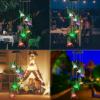 Last Day Sale-Solar LED Lights Hummingbird Wind Chimes