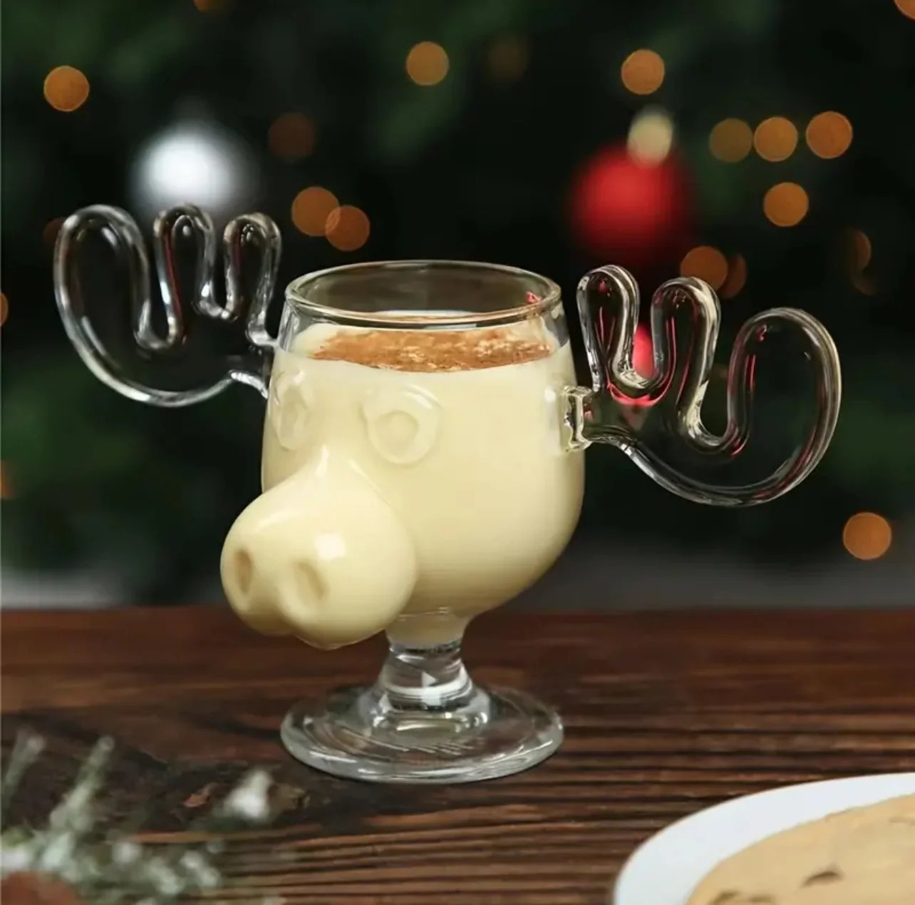 🎄Last Day Promotion 70% 🦌Glass Reindeer Mug⚡Buy 3 Get 1 Free
