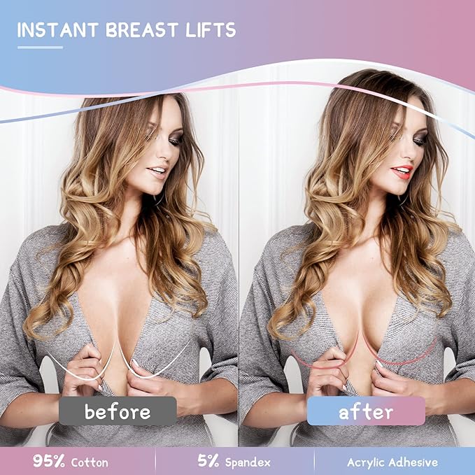 🔥Last Day Promotion 70% OFF🔥 Boobtape Replace Your Bra-Instant Breast Tape, Suitable for A-G