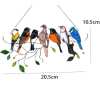 (🔥2024 NEW YEAR SALE) The Best Gift-Birds Stained  Window  Panel Hangings🎁