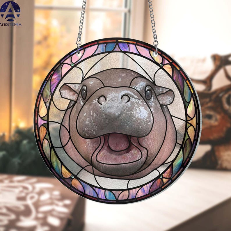 🦛Moo Deng Suncatcher