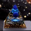 🔥Last Day Promotion 50% OFF -🎁- 💎💎💎Natural Stone Pyramid Inlaid With Lapis Lazuli Ball Decoration🌠