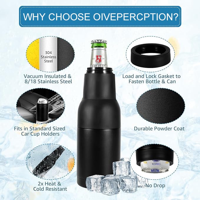 Beer Bottle and Can Cooler with Beer Opener - Buy 2 Free Shipping🔥