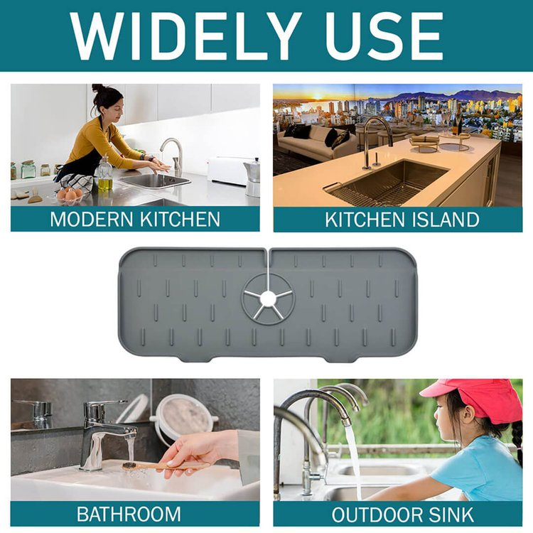 Limited Time Sale 70% OFF-silicone faucet handle drip catcher tray