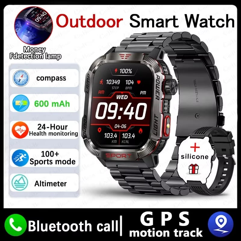 ⏰LAST DAY SALE 50% OFF💥Men's Military Outdoor Sports Smart Watch for Android & IOS