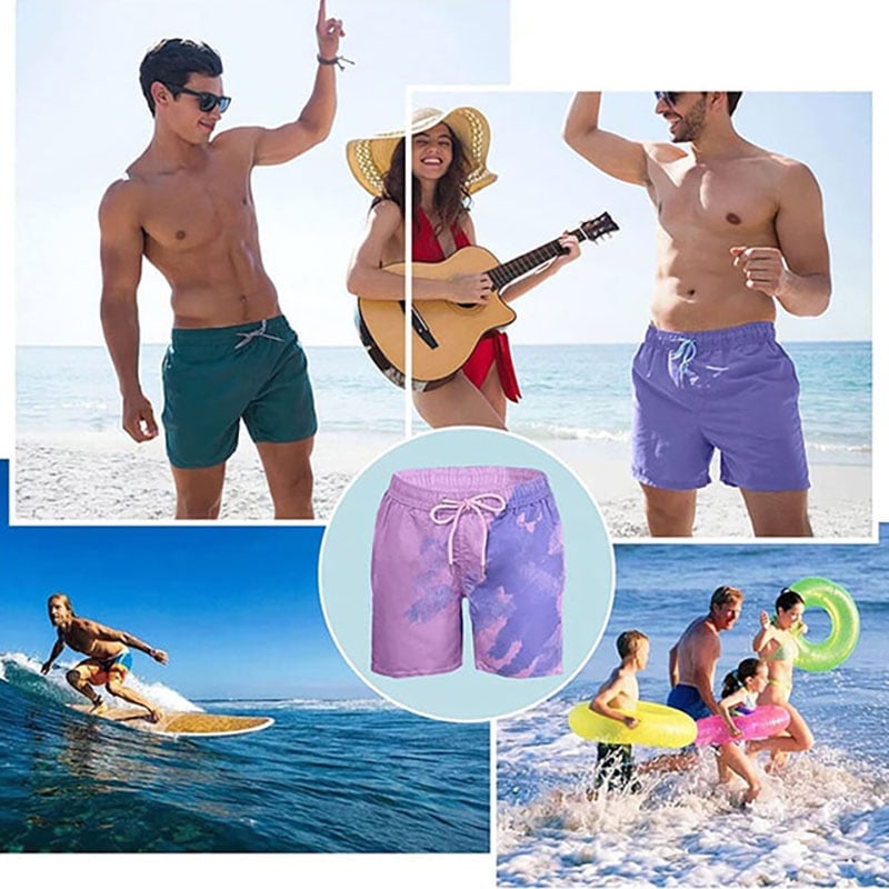 (🔥Last Day Promotion 49% OFF) -Men’s Color Changing Swim Trunks🏊‍♂