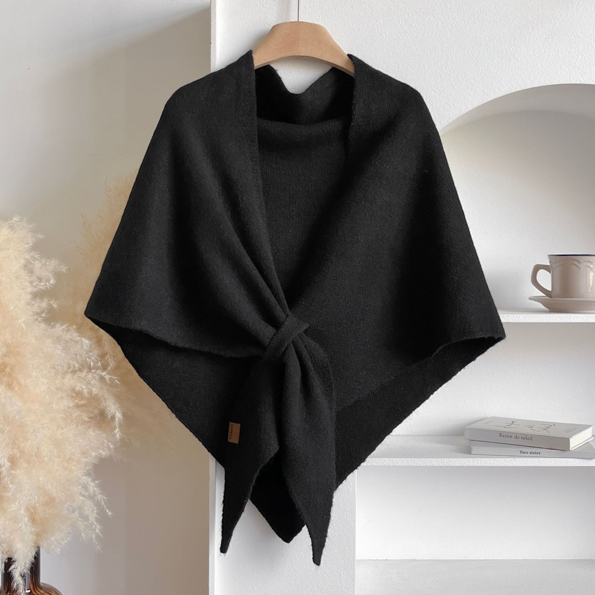 🍂TikTok Fall Sale — Last Day 70% OFF💕Women's Solid Color Wool Blend Shawl☁️