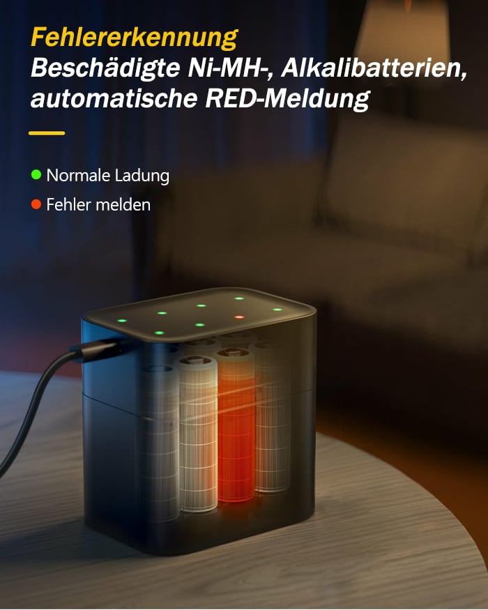 复制🔥Letzter Tag 49% RABATT🔥🔋Wiederaufladbares AA/AAA-Lithium-Batterieladegerät