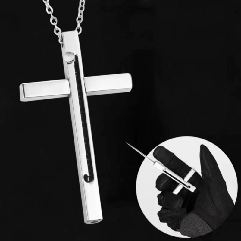 (🔥Early Christmas Sale - 49% OFF)Cross Self-Defense Necklace