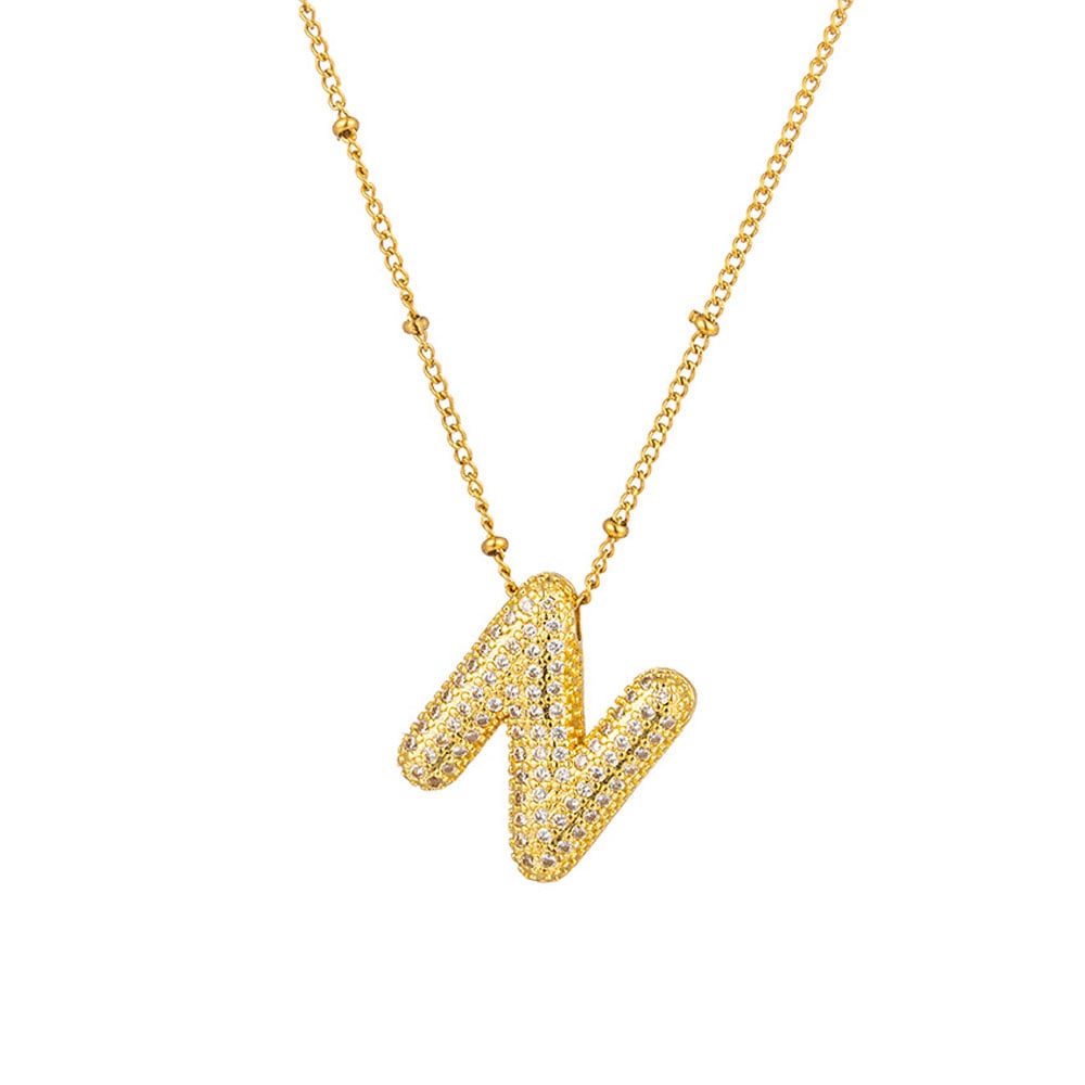 🔥Last Day Promotion 48% OFF-🎁-Initial Bubble Necklace